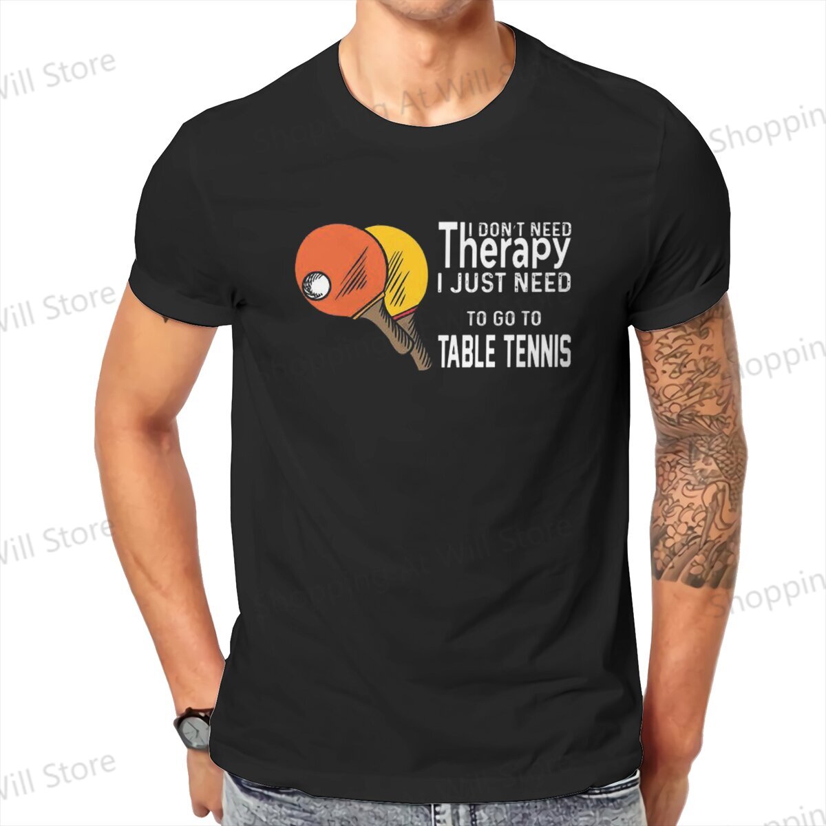 Xu Xin Table Tennis - Tops 100% Cotton Leisure Sports Table
