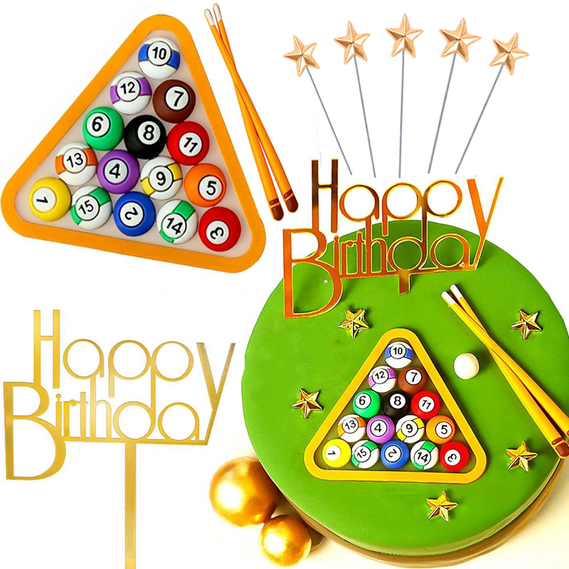 Table Tennis From - Billiard Ball Cake Decoration Boy Kid
