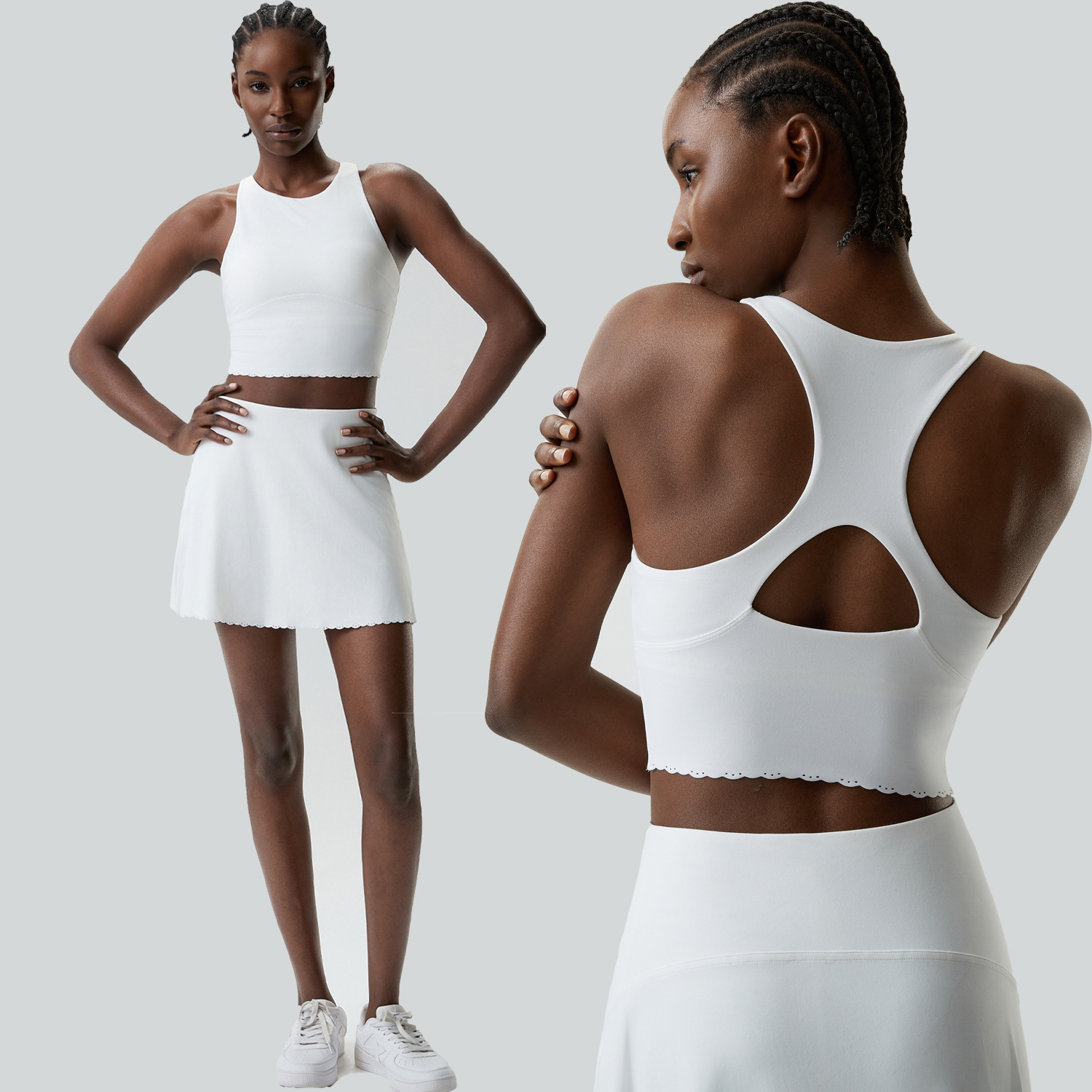 Women Two Pieces Fitness Yoga  - Table Tennis Jacket recension och pris