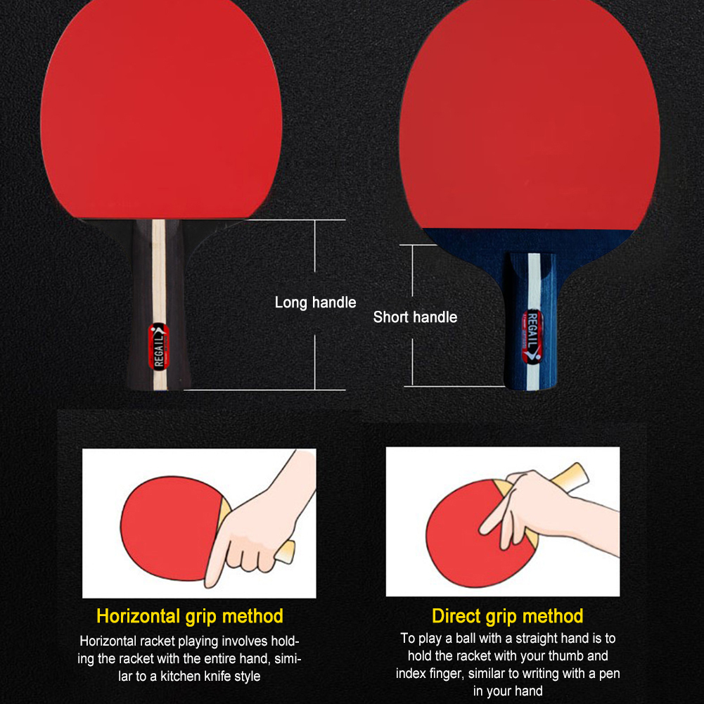 Table Tennis Racket 2 Rackets  - Table Tennis Db recension och pris