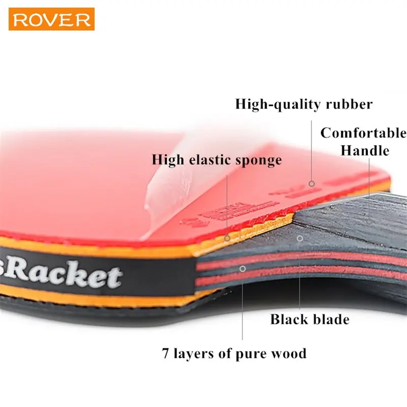 5/6 Star Table Tennis Racket 2 - Table Tennis Db recension och pris