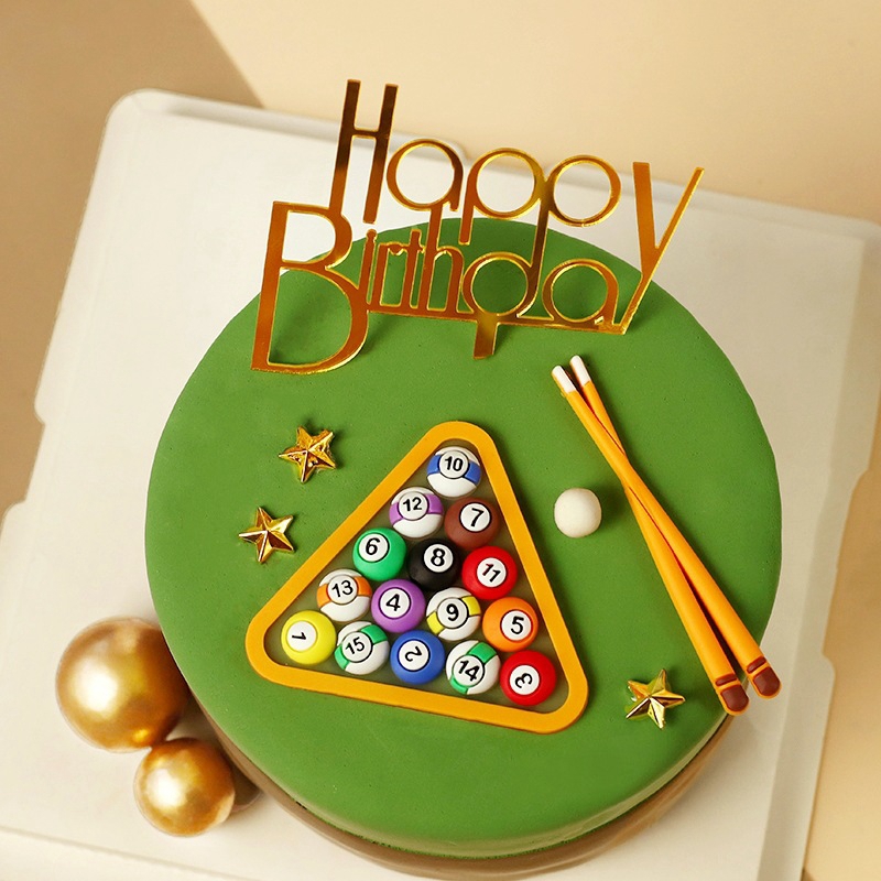 Billiard Ball Cake Decoration  - Table Tennis From recension och pris