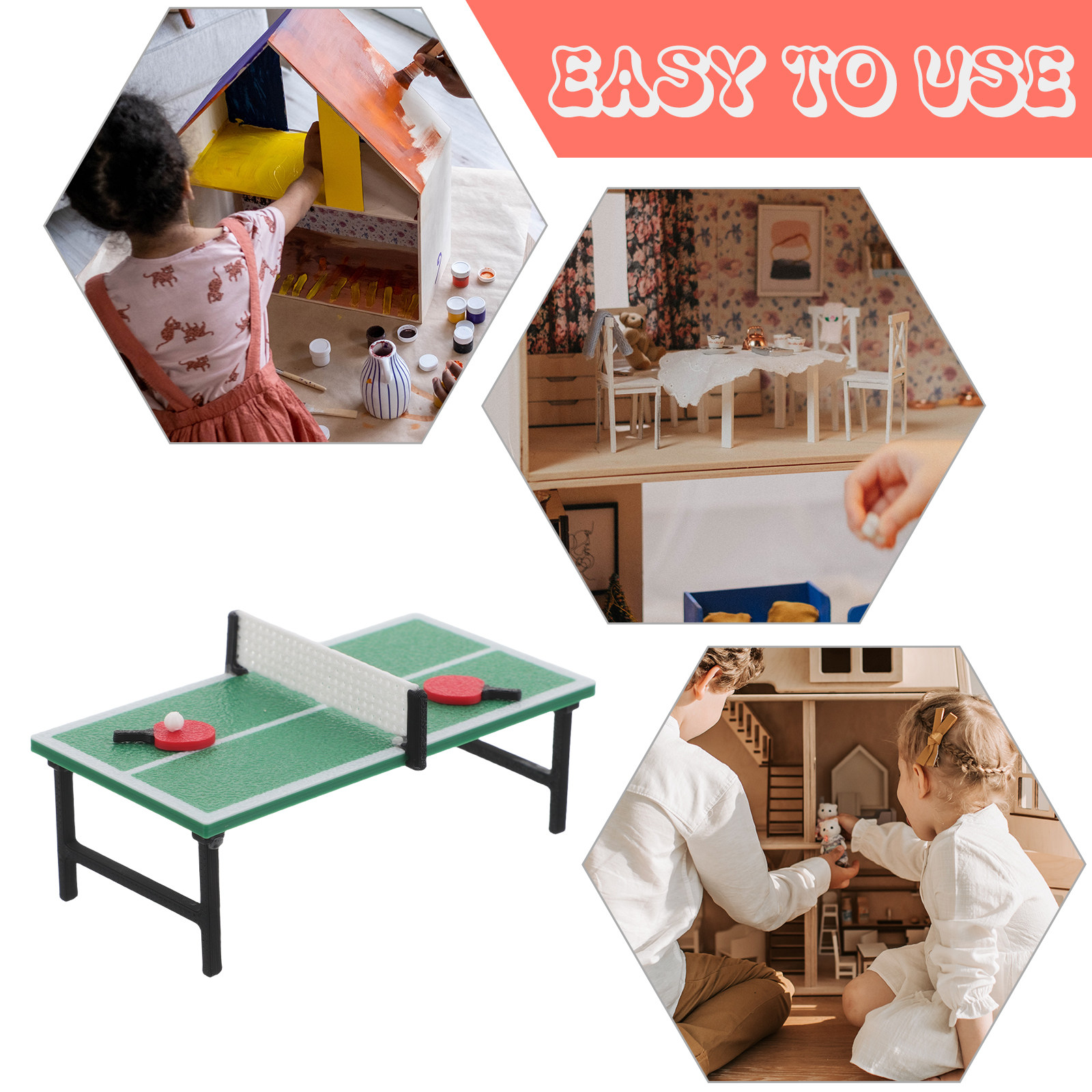 1Set Miniature Table Tennis Se - Table Tennis No 1 recension och pris